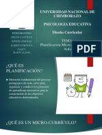 Planificación Micro-Curricular o de Aula