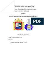 Informe de Carrito de Vapor