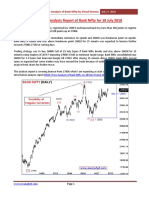 Elliott Wave Analysis Report of Bank Nifty For 18 July 2018