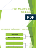 Plan Maestro de La Producción