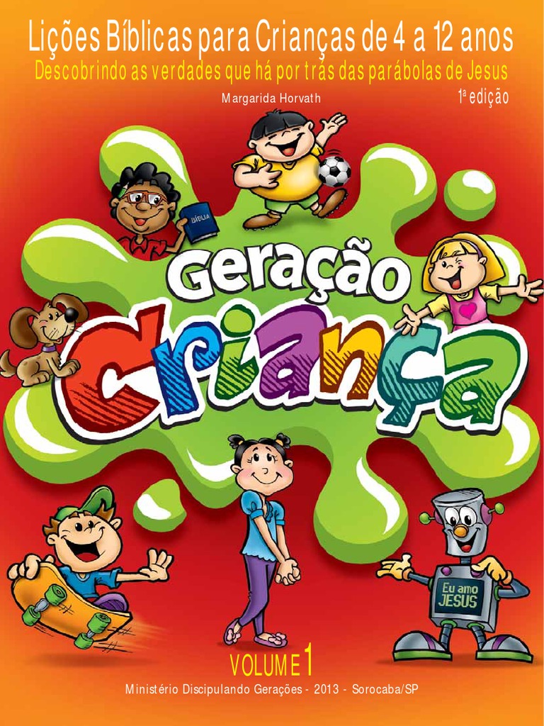 Lições Bíblicas para Crianças de 4 A 12 Anos | PDF | Jesus | Amor