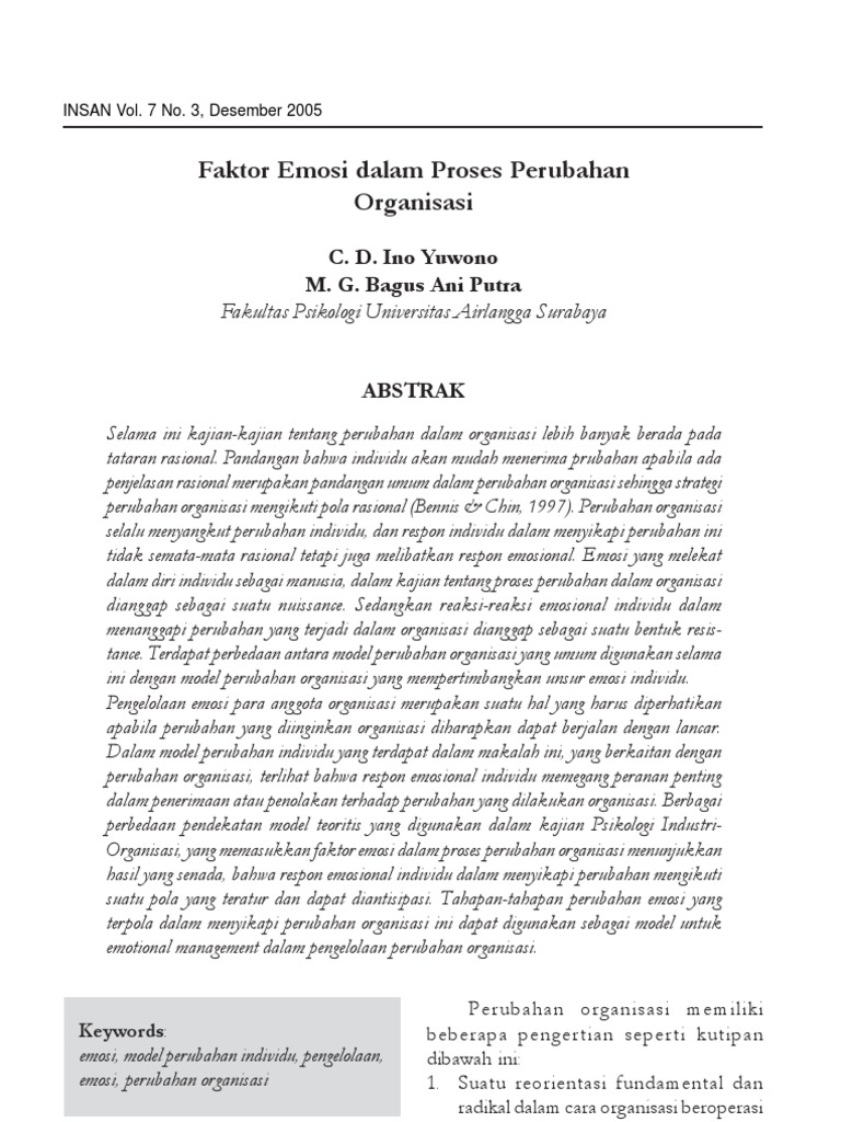 Jurnal Perubahan Organisasi Pdf
