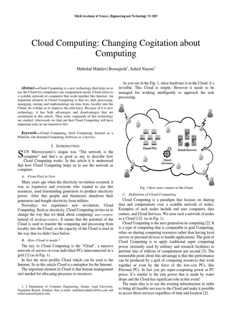 !cloud Computing - Pros & Cons | PDF | Cloud Computing | Software As A ...