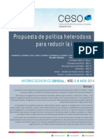 Ceso - Propuesta de Politica Heterodoxa para Reducir La Inflacion PDF