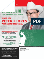 Principios PAC mailer for Pete Flores in SD-19 special election