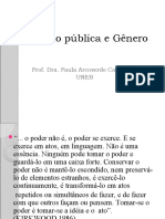 Gestão Pública e Gênero: Prof. Dra. Paula Arcoverde Cavalcanti Uneb