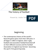 The History of Football