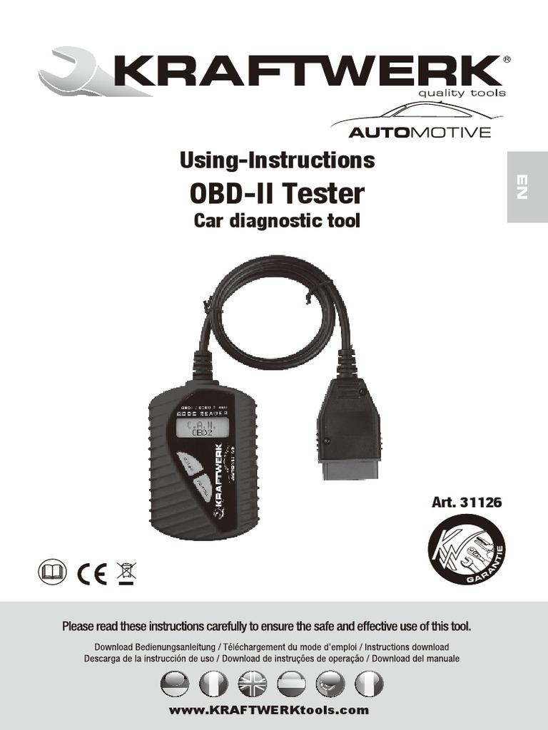OBD-II Tester User Manual Guide | PDF | Fuel Injection | Ignition System