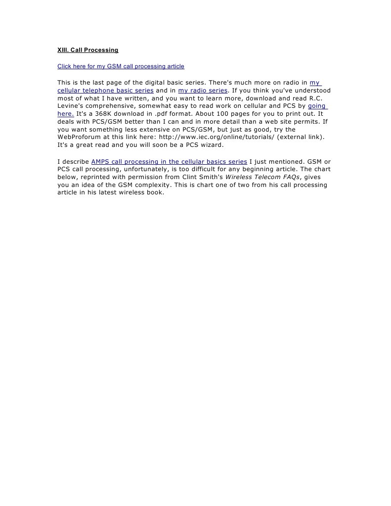 GSM Call Processing Overview | PDF
