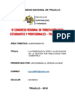 La Pobreza en El Perú y La Aplicación de La Gestión Por Resultados para Combatirlo