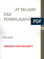 Hakikat Belajar Dan Pembelajaran