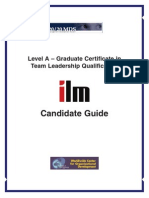 Candidate Guide: Level A - Graduate Certificate in Team Leadership Qualification