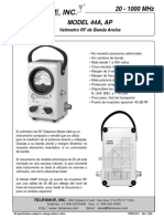 Medidor de potencia RF de banda ancha 20-1000 MHz