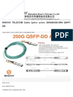 200GBASE-SR4 QSFP-DD Active Optical Cable Sinovo Telecom