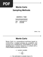 Monte Carlo Sampling Methods