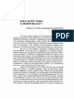 BENEVIDES, Maria Victoria - Educação para A Democracia PDF