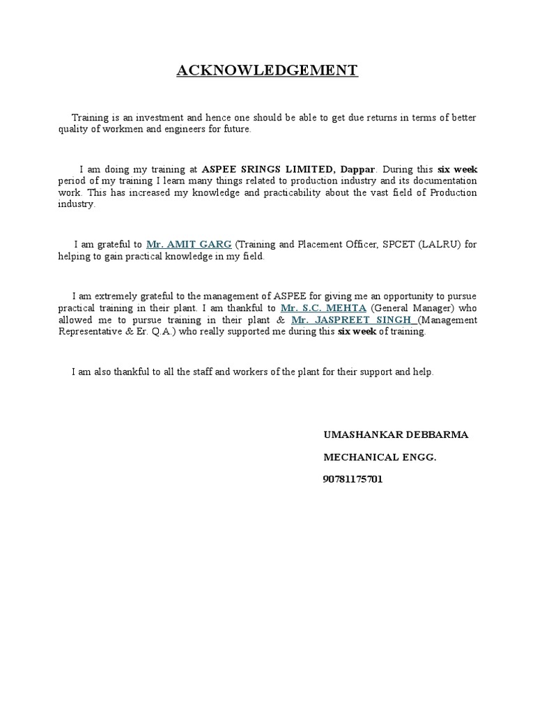 2 Acknowledgement | PDF