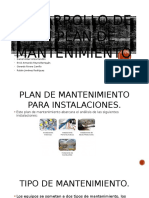 Desarrollo de Un Plan de Mantenimiento