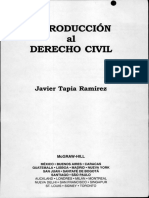 Introduccion Derecho Civil-Javier Ramírez Tapia