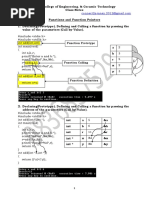 Functions and Function Pointers C 2017 ClassNote