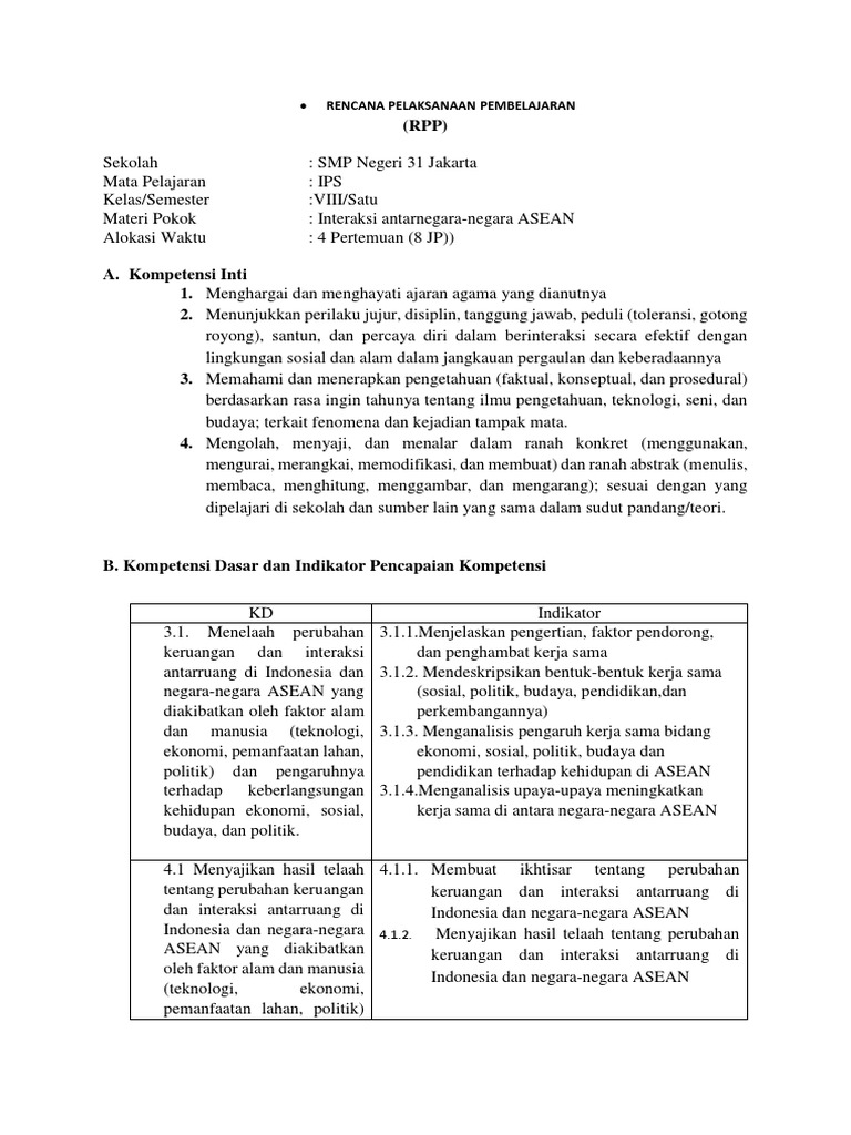 Rpp Contoh K13