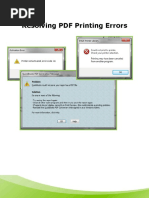 PDF Printer Issues