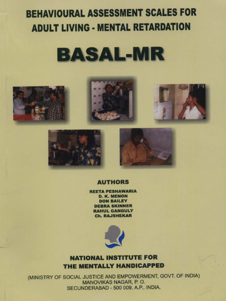 BASAL-MR: Adult Behavioral Assessment | PDF | Psychological Evaluation ...