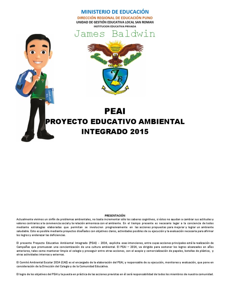 Proyecto de Educacion Ambiental 2015 | PDF | Institución | Residuos
