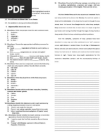 Quiz Number 1 Function Word and Content Words