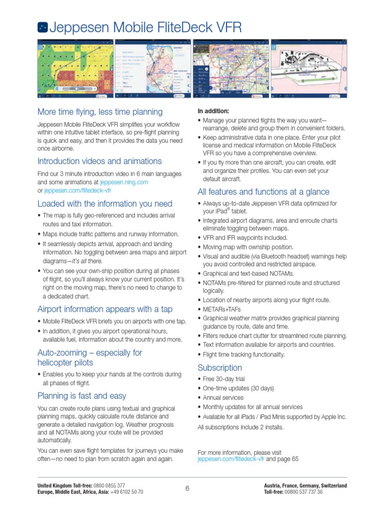 Jeppesen Mobile Flitedeck VFR: It'S All There | PDF | Instrument Flight ...