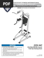 Evolution Chin / Dip / VKR / Ab Crunch / Push-Up Stand (CCD-347) Owner's Manual