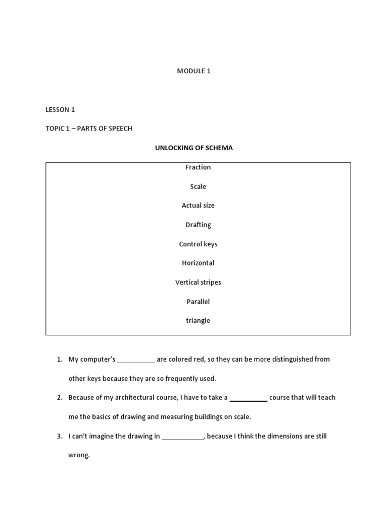 Module 1 Final | PDF | Verb | Noun