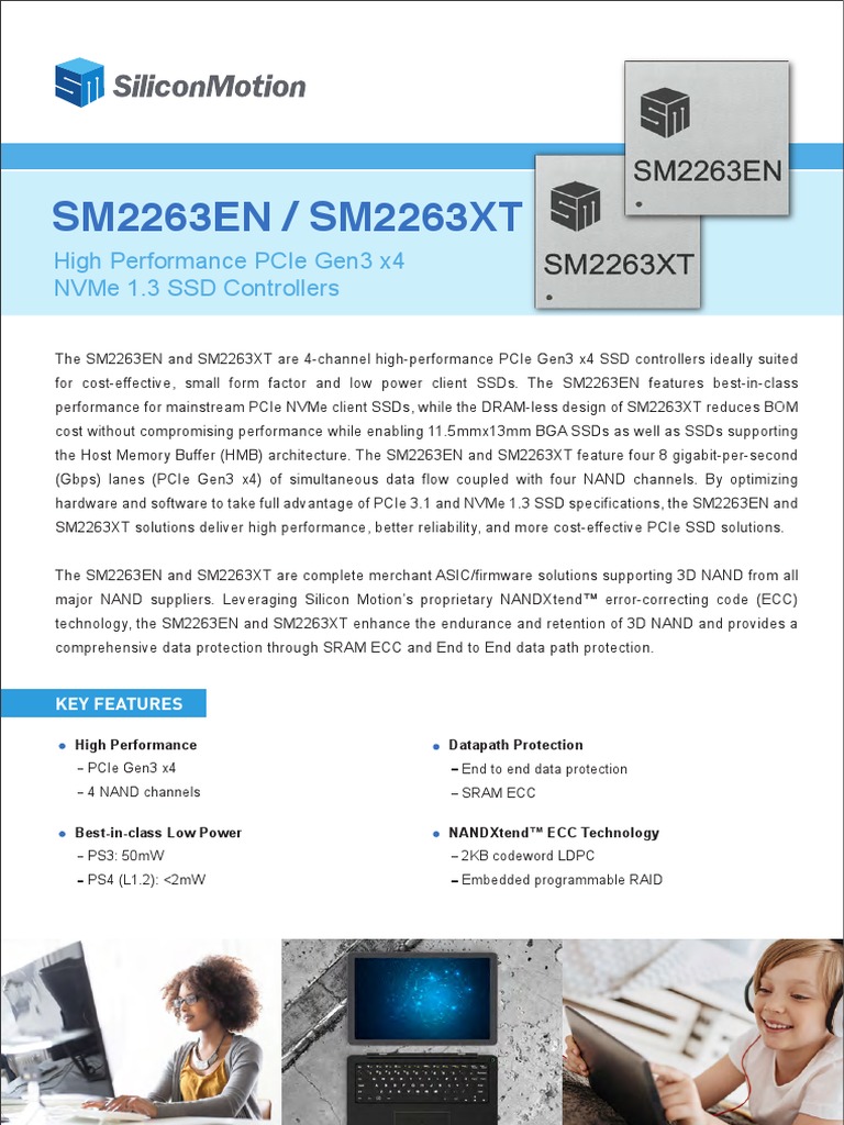 DM - Sm2263en - SM2263XT | PDF | Solid State Drive | Flash Memory