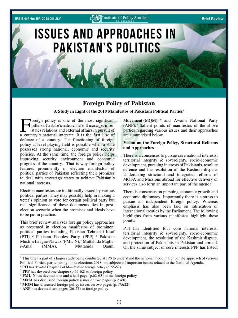 essay on foreign policy of pakistan