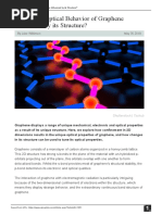 How Is The Optical Behavior of Graphene Influenced by Its Structure?