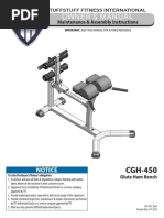 Evolution Glute / Ham Bench (CGH-450) Owner's Manual