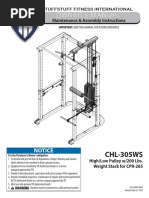 High/Low Pulley (CHL-305WS) Owner's Manual