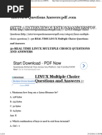 50 REAL TIME LINUX Multiple Choice Questions and Answers LINUX Multiple Choice Questions PDF