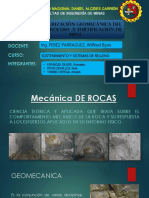 Caracterizacion Geomecanica Del Macizo Rocoso y Fortificación de Mina