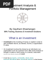 Investment Analysis & Portfolio Management