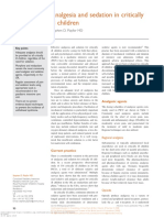 Analgesia & Sedaton in PICU