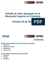 Edwin Cuellar - Estudio de Valor Agregado en Educacion Superior en Colombia