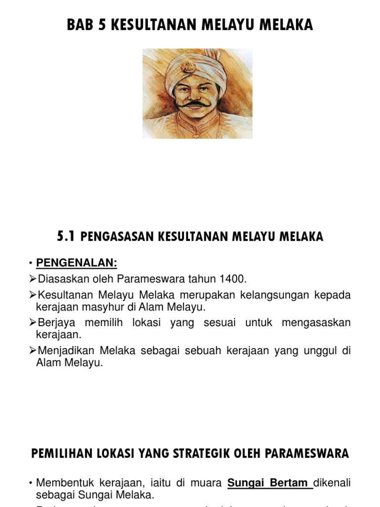 pengenalan kesultanan melayu melaka