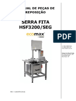 Manual de Peças de Reposição - Serra Fita HSF3200 Seg PDF