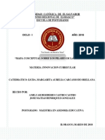 Mapa Conceptual. Los 4 Pilares de La Educacion