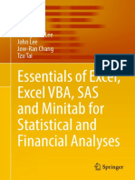 Cheng-Few Lee, John Lee, Jow-Ran Chang, Tzu Tai (Auth.) - Essentials of Excel, Excel VBA, SAS and Minitab For Statistical and Financial Analyses-Springer International Publishing (2016)