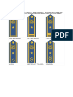 Rank Insignias of The American International Commercial Arbitration Court