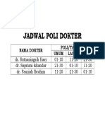 Jadwal Poli Dokter