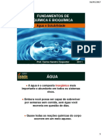 Aula 08 - Agua e Solubilidade