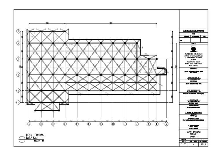 Denah Pondasi Batu Kali | PDF